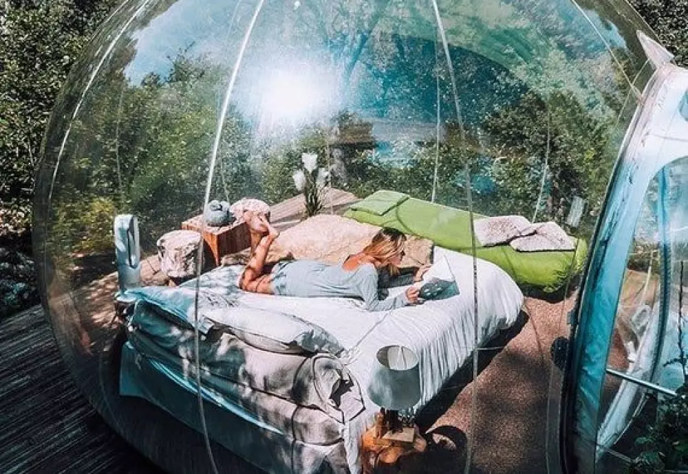 inflatable crystal bubble tent