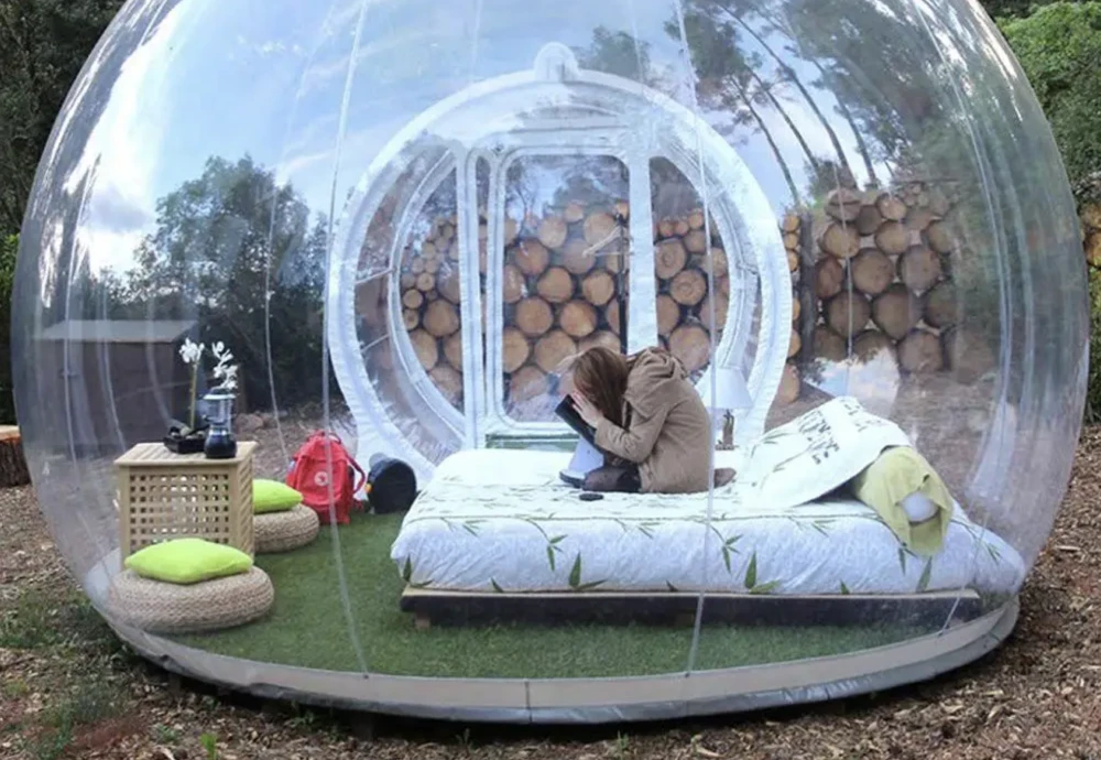 outdoor bubble tent for winter